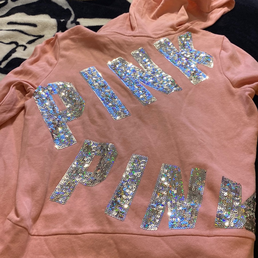 Pink vs zip jacket